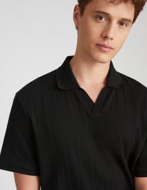 Polo maille fantaisie