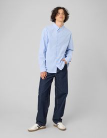 Chemise ray&eacute;e imprim&eacute;e dos