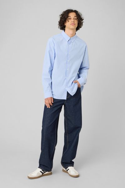 Chemise ray&eacute;e imprim&eacute;e dos