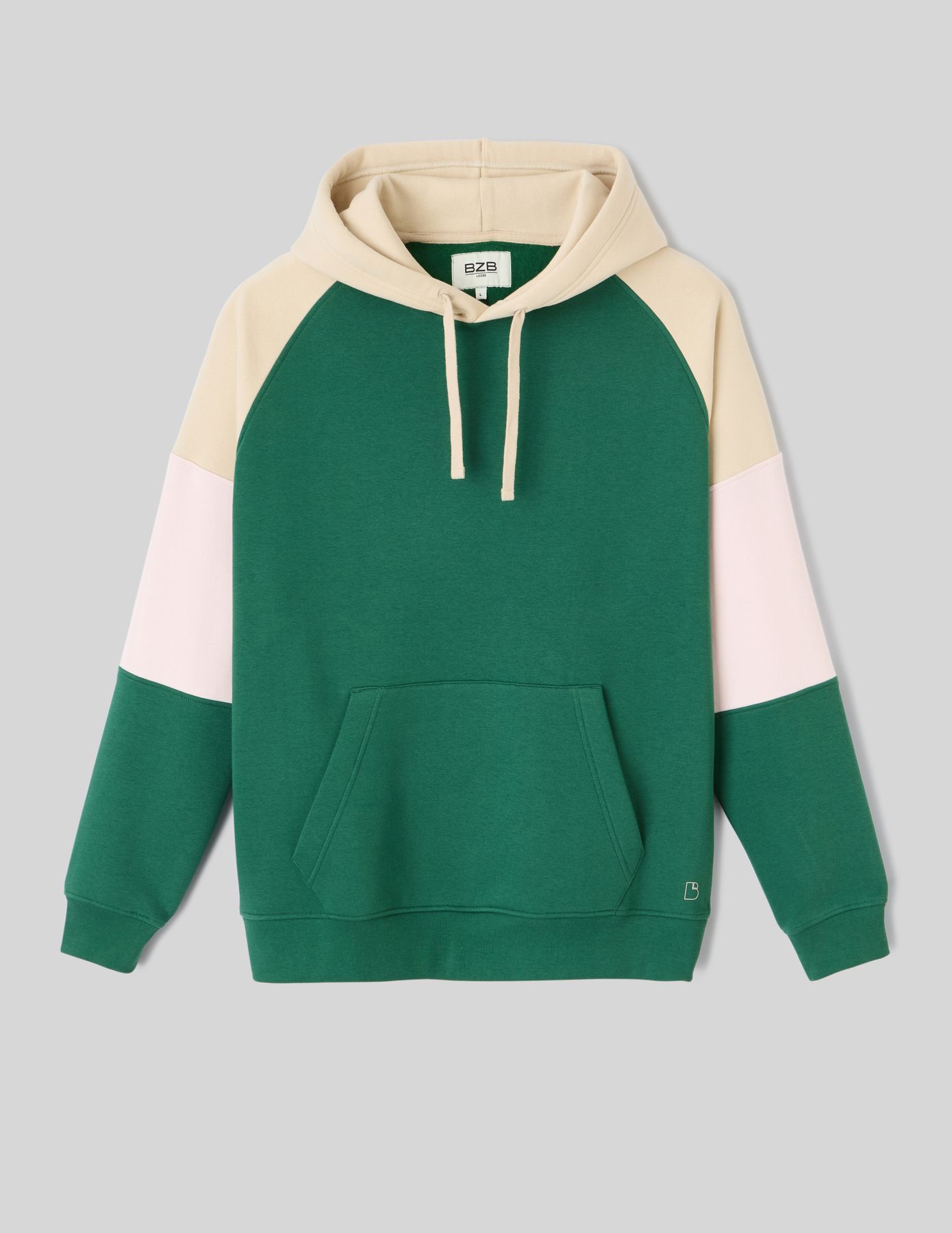 Sweat colorblock à capuche