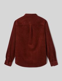 Chemise en velours c&ocirc;tel&eacute;