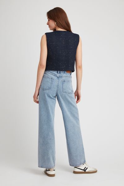 Gilet sans manches en tweed