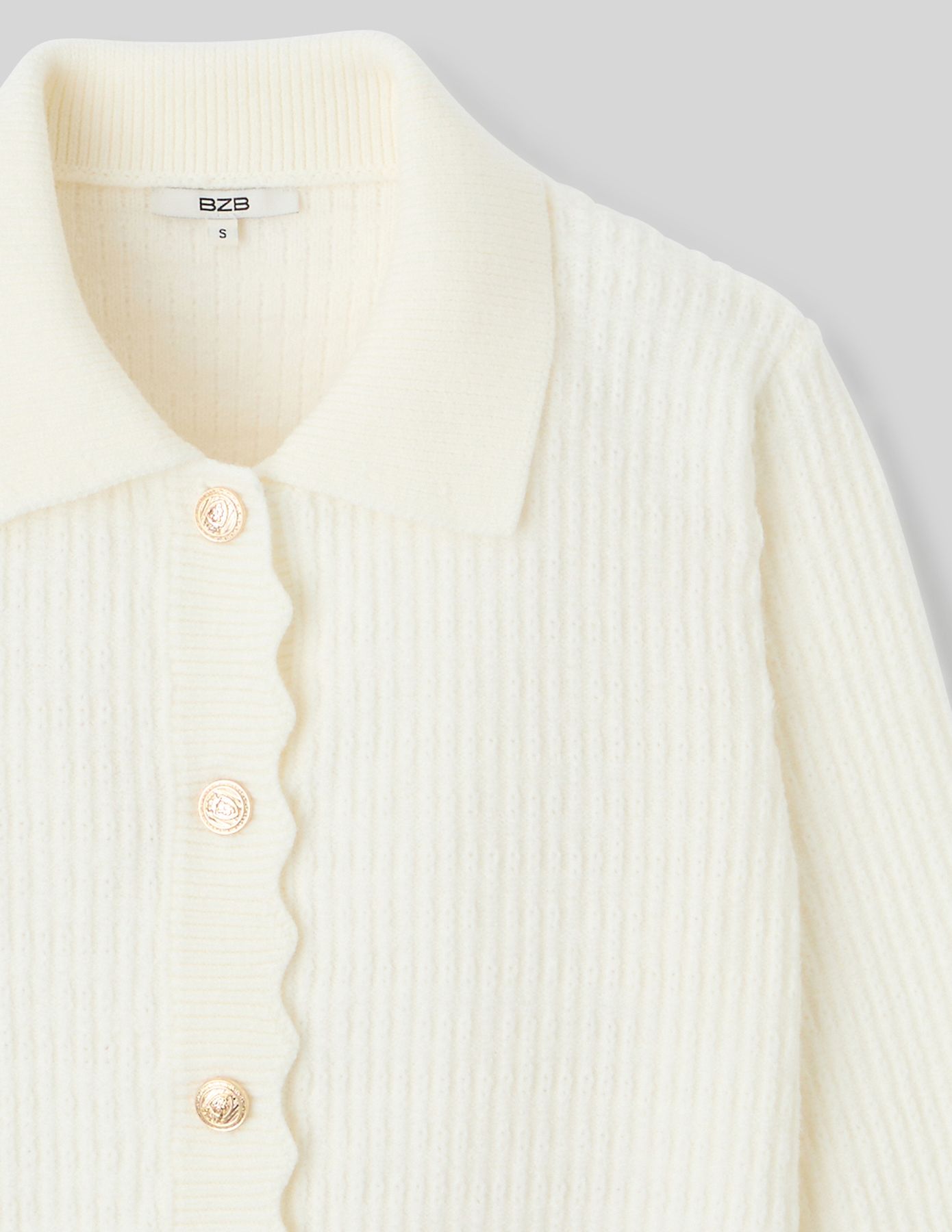 Gilet col polo boutonné