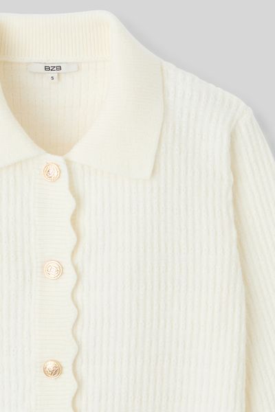 Gilet col polo boutonné