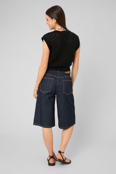 gilet court en crochet