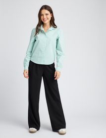 Chemise textur&eacute;e ray&eacute;e