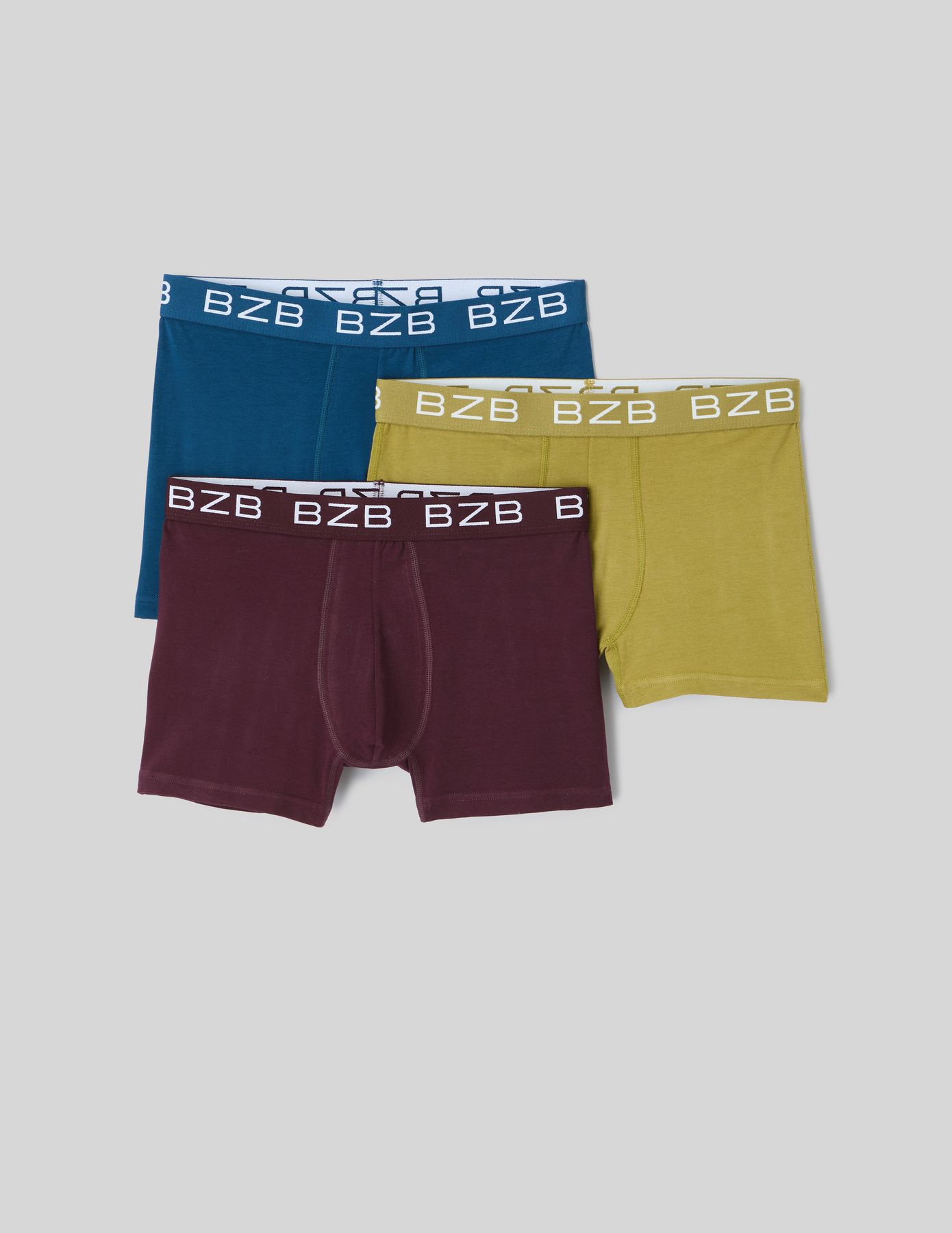 Lot de 3 boxers unis