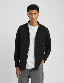 Chemise unie ajustée