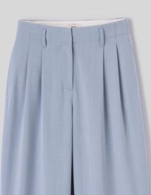 Pantalon tailleur rayé