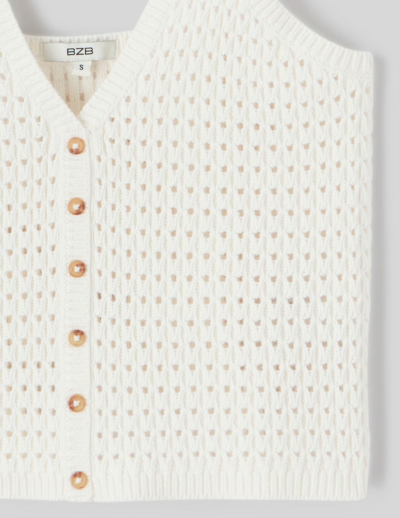 Débardeur boutonné en crochet
