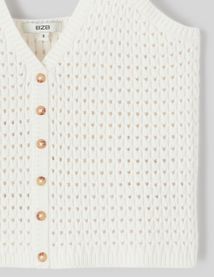 Débardeur boutonné en crochet
