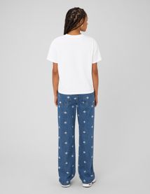 Jean straight brod&eacute;