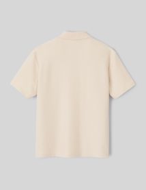 Polo maille gauffrée