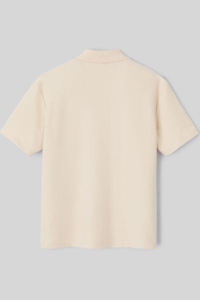 Polo maille gauffrée
