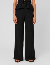 Pantalon fluide mati&egrave;re textur&eacute;e