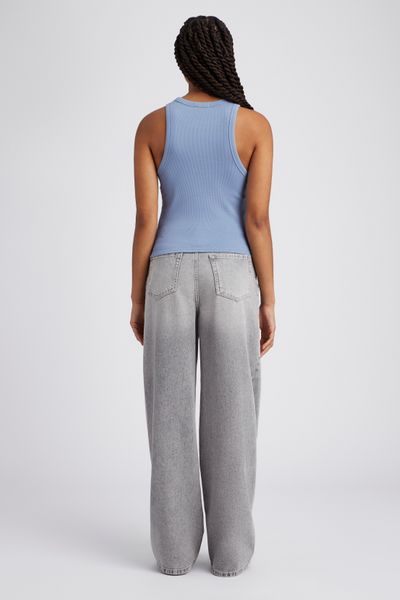 D&eacute;bardeur maille c&ocirc;tel&eacute;e uni