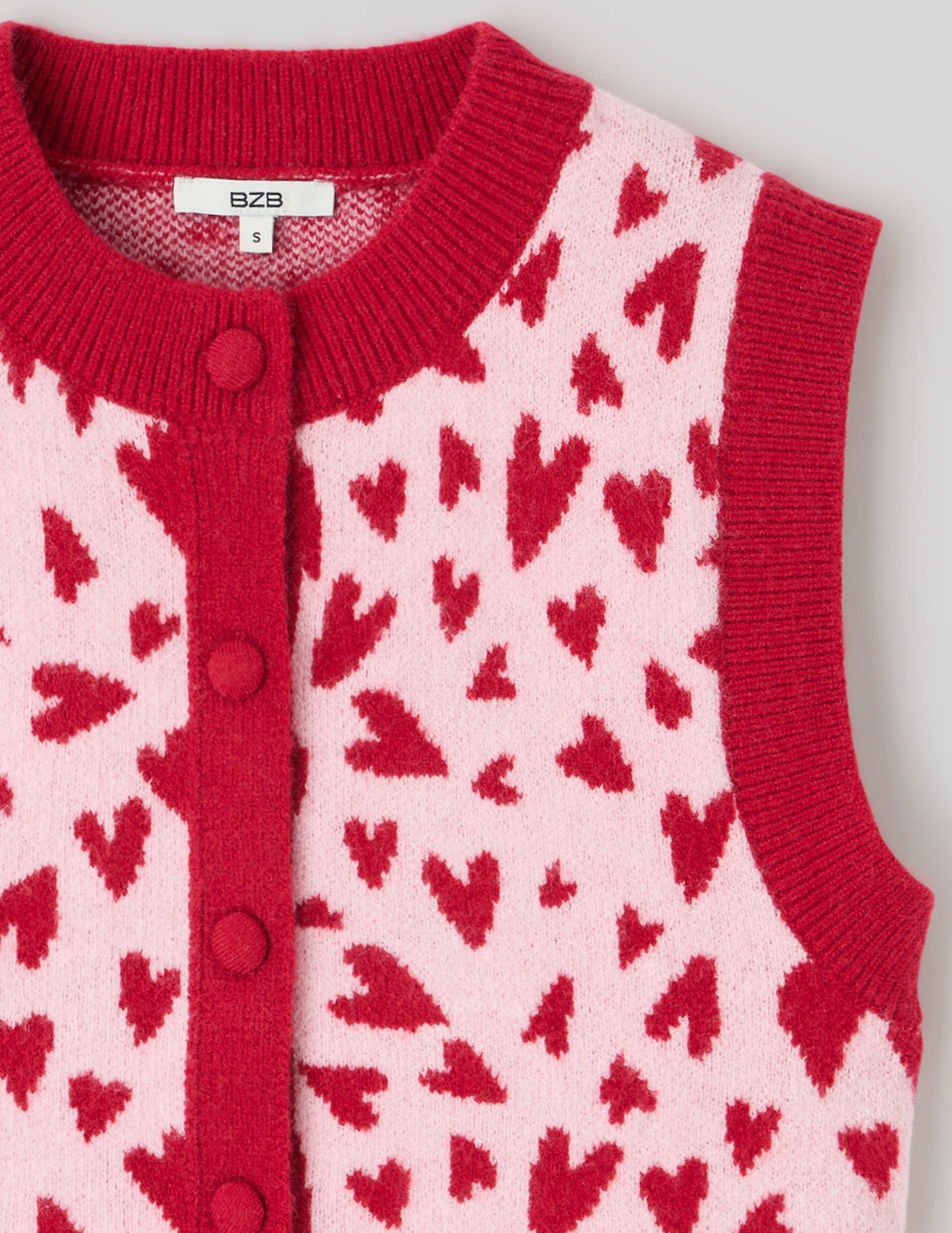 Gilet sans manche motif c&oelig;ur