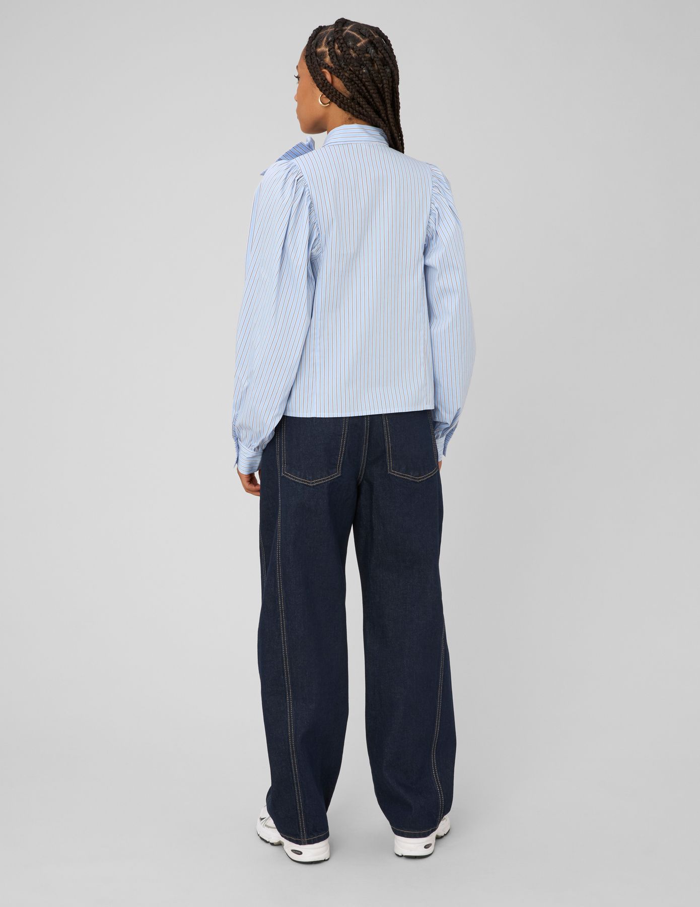 Blouse ray&eacute;e &agrave; n&oelig;ud