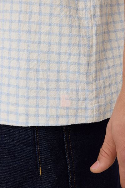 Chemise manches courtes &agrave; carreaux