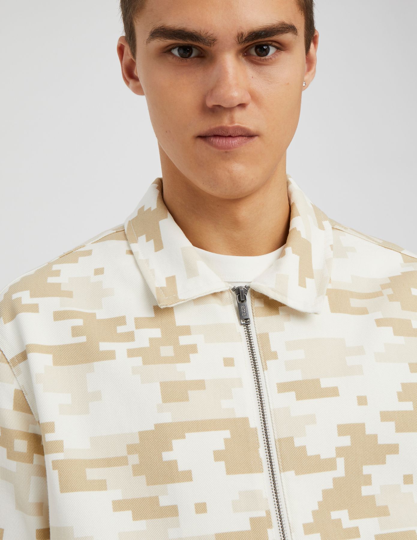 Veste zipp&eacute;e imprim&eacute;e