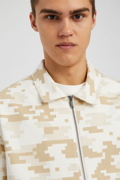 Veste zipp&eacute;e imprim&eacute;e