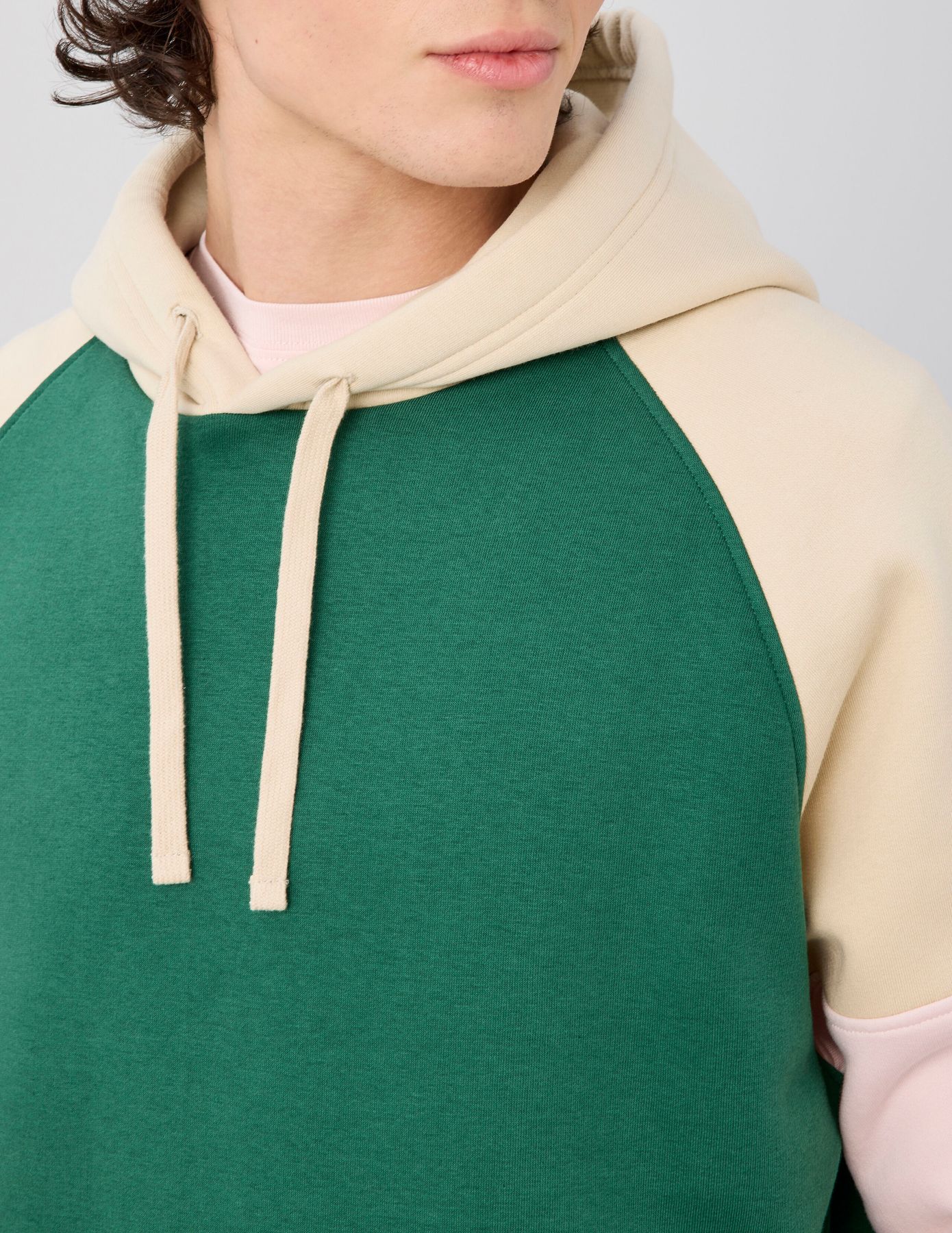 Sweat colorblock &agrave; capuche