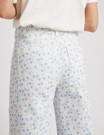 Pantalon wide leg imprimé