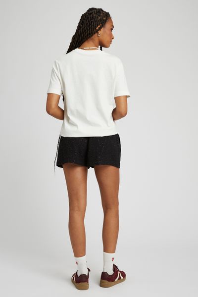 Short gaz de coton à paillettes