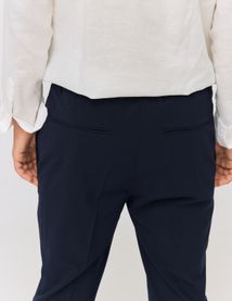 Pantalon de ville fluide uni