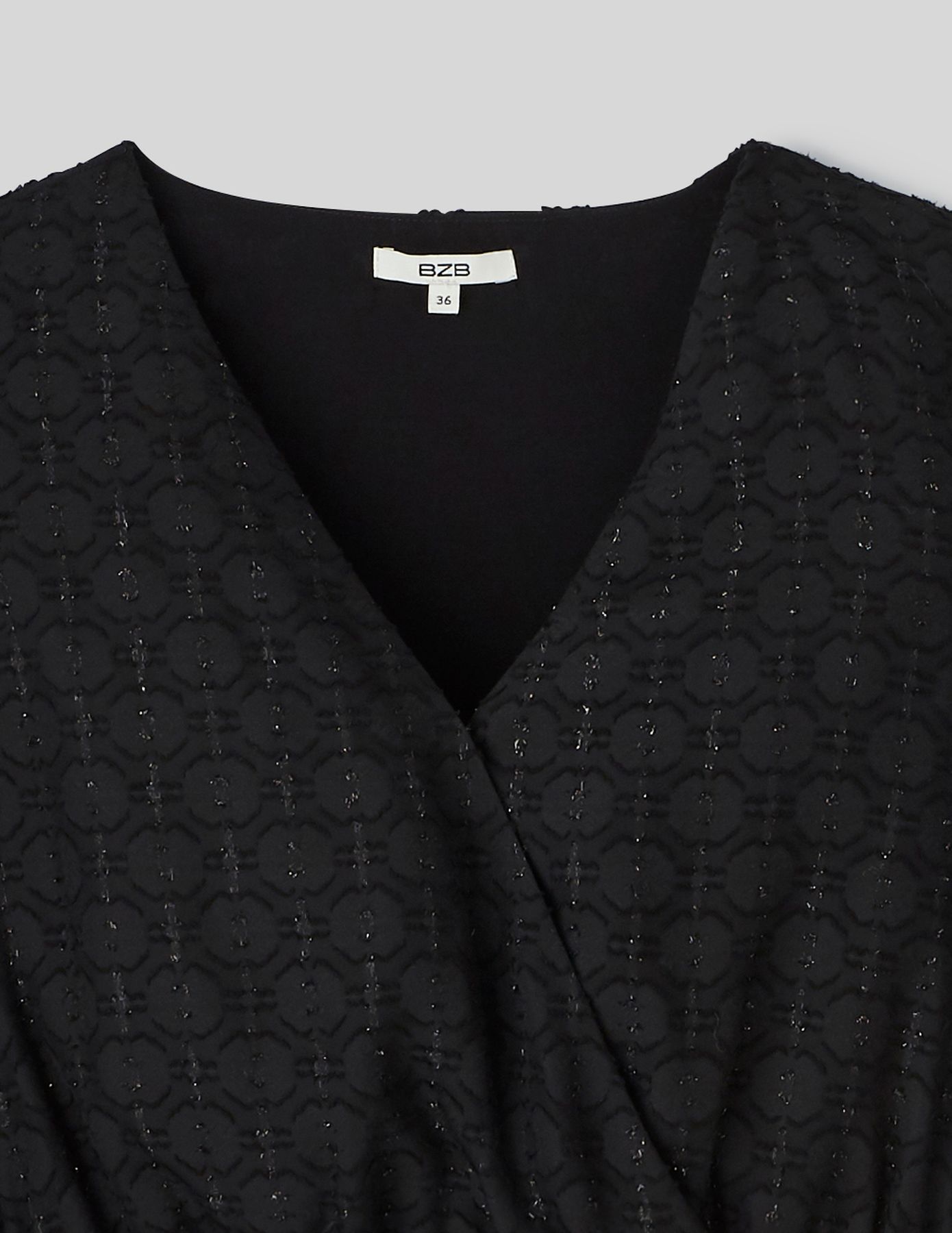 Blouse jacquard pailletée