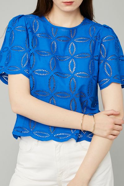 Blouse en broderie anglaise