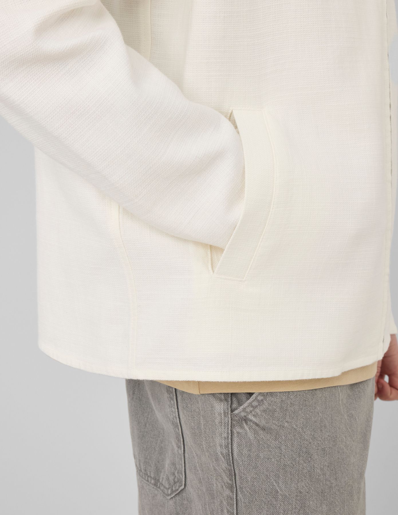 Veste zipp&eacute;e textur&eacute;e