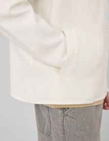 Veste zipp&eacute;e textur&eacute;e