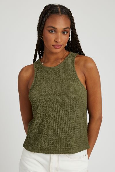 Débardeur avec tissu reliefé