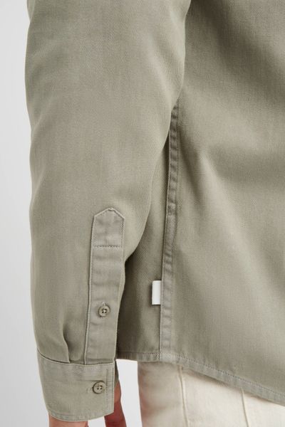 Chemise droite twill uni