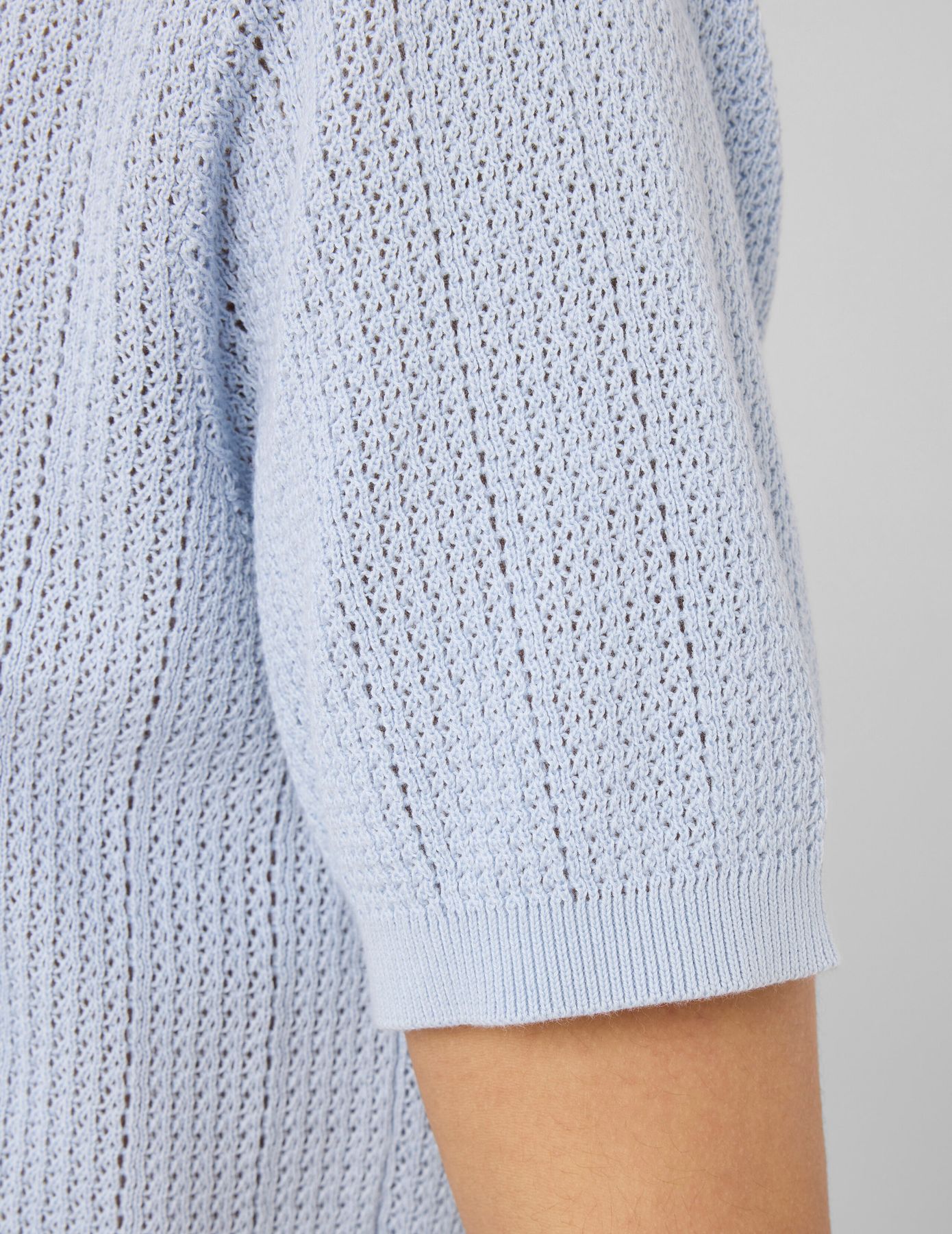 Polo maille ajour&eacute;e