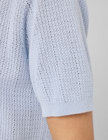 Polo maille ajour&eacute;e