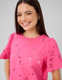 Blouse en broderie anglaise