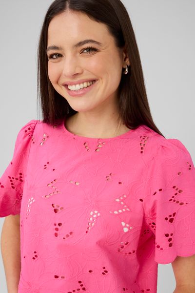 Blouse en broderie anglaise