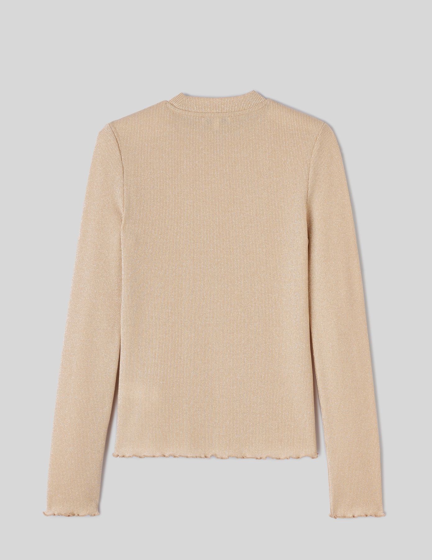 T-shirt col montant pailleté