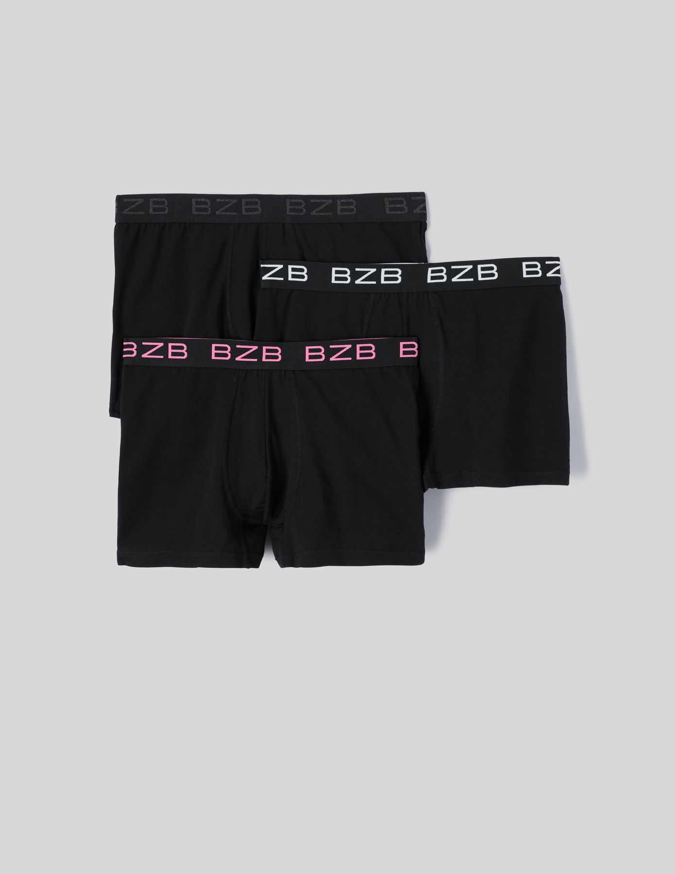 Lot de 3 boxers unis