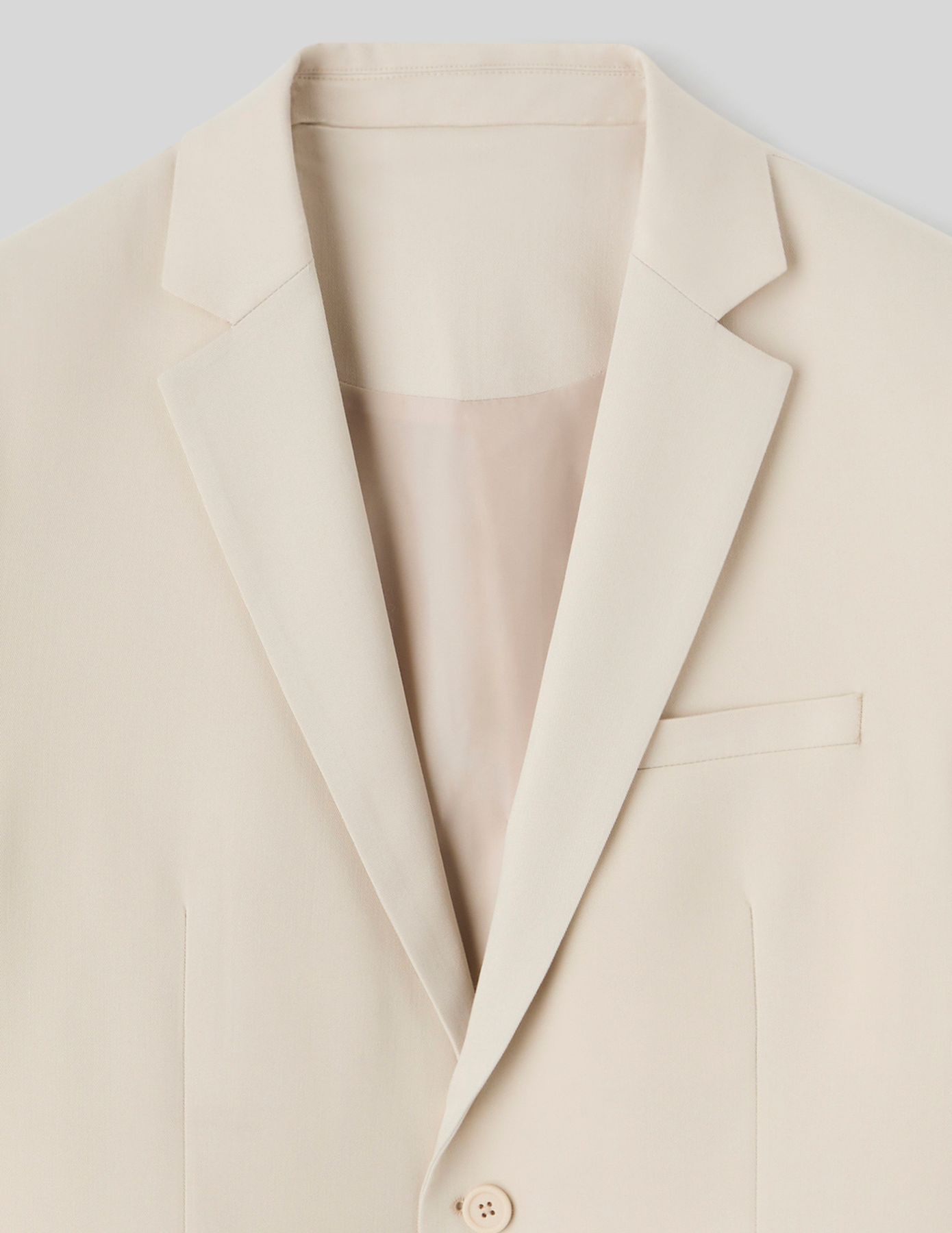 Veste de costume coupe droite
