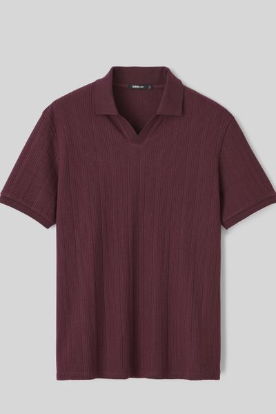 Polo maille fantaisie