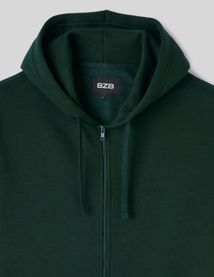 Sweat zipp&eacute; &agrave; capuche
