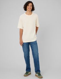 T-shirt maille textur&eacute;e