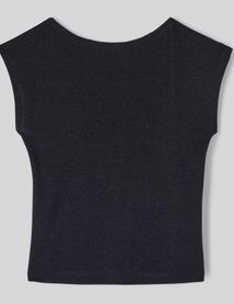 T-shirt dos nu paillet&eacute;