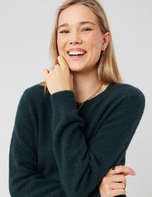 Pull col rond premium