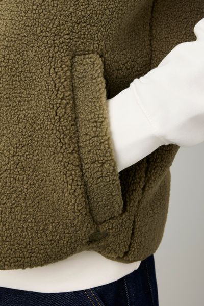 Blouson sans manches sherpa