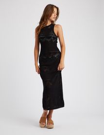 Robe longue crochet