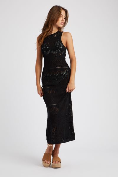 Robe longue crochet